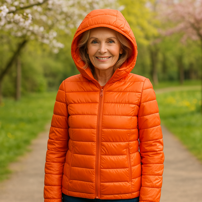 Metta Padded Intermediate Jacket | Orange