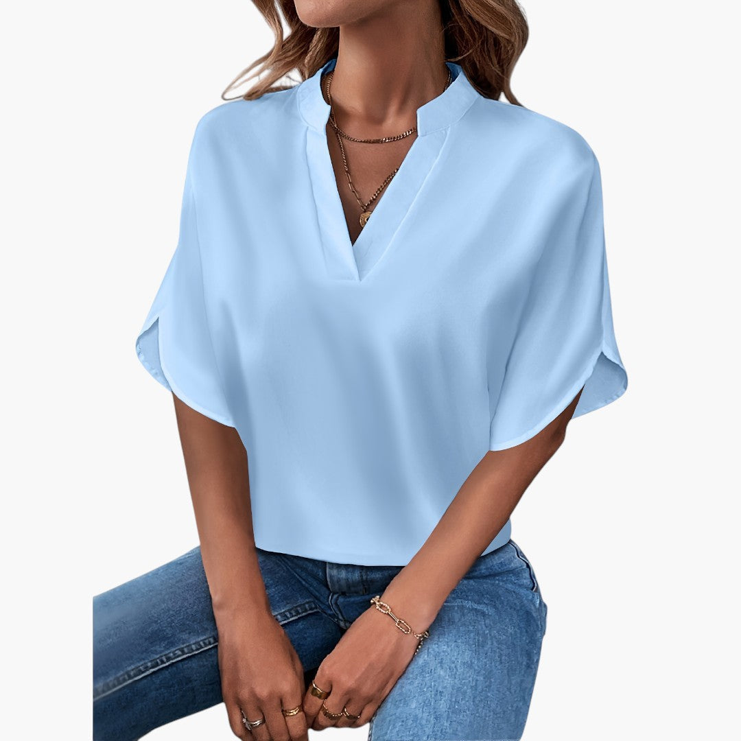 Thea | Elegant Blouse with V-Neck