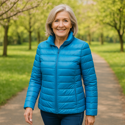 Ulla Lightweight Mid-Season Jacket | Heavenly Blue