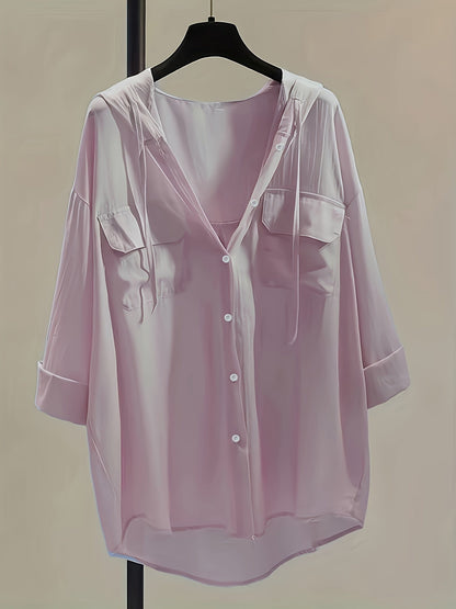 Marit | Elegant Blouse with Hood