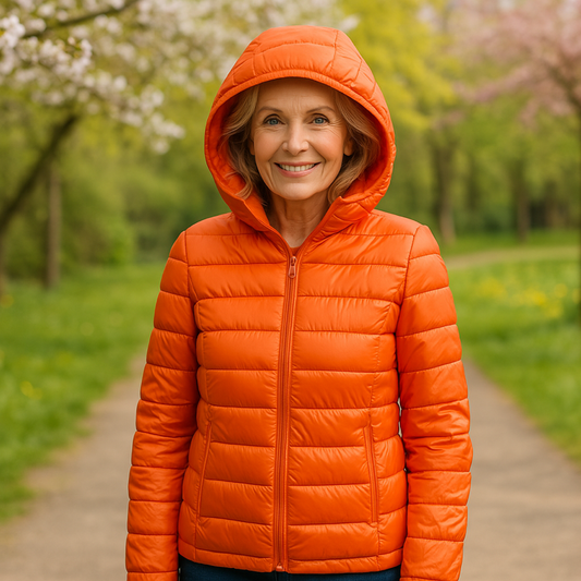 Metta Padded Intermediate Jacket | Orange