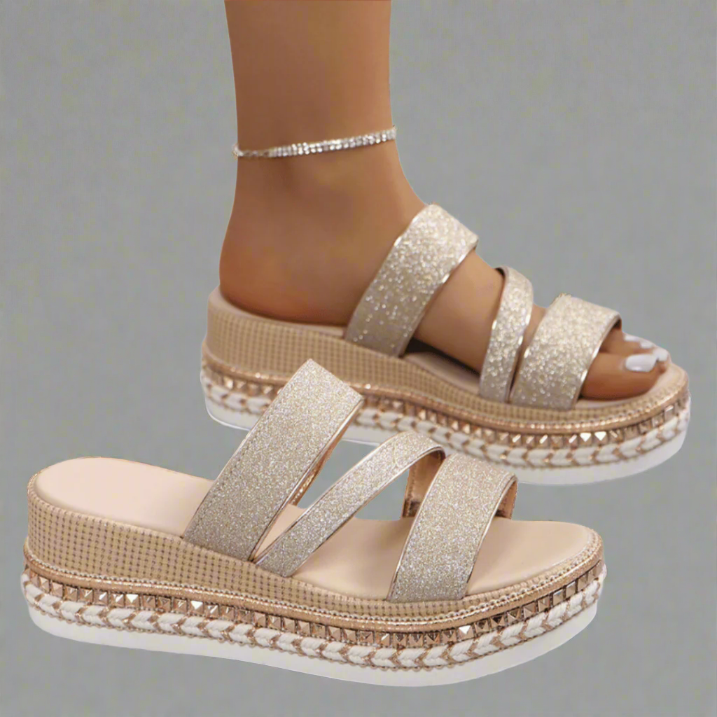 Helga | Comfortable Wedge Sandals Made from Premium Material