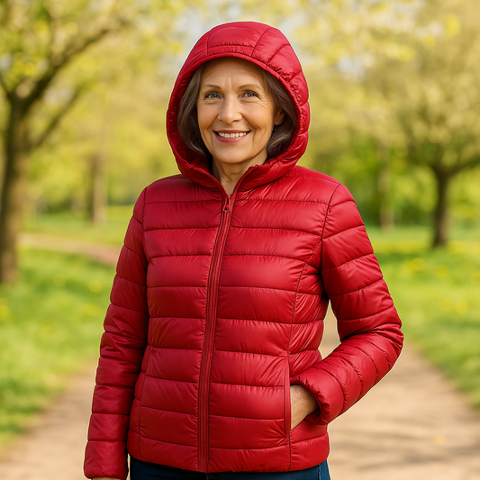 Metta Padded Jacket | Red