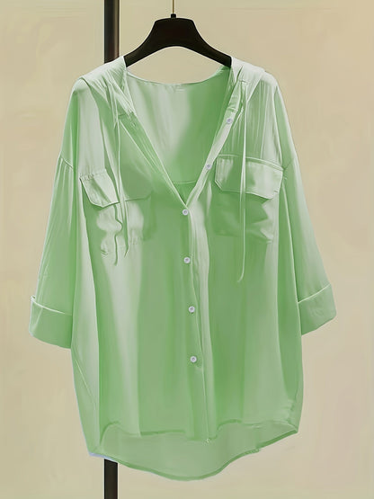 Marit | Elegant Blouse with Hood