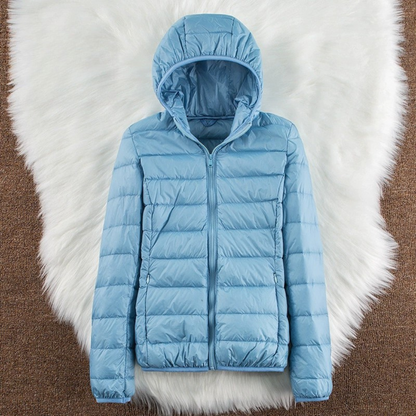 Metta Padded Mid Jacket | Baby Blue