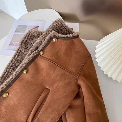 Weronika | Warm Leather Coat