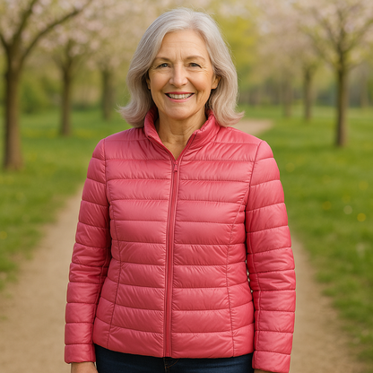 Ulla Lightweight Mid-Season Jacket | Salmon
