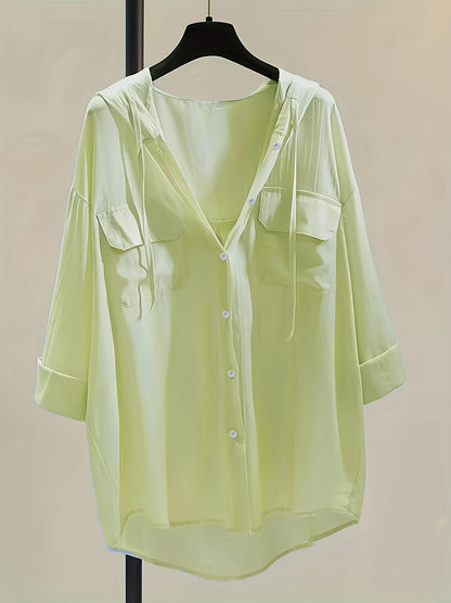 Marit | Elegant Blouse with Hood