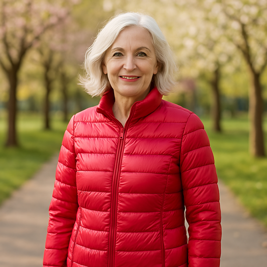 Ulla Lightweight Transitional Jacket | Red