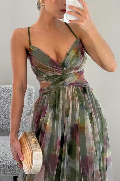 Giselle | Enchanting Floral Print Maxi Dress