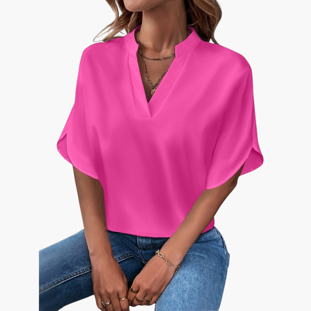 Thea | Elegant Blouse with V-Neck