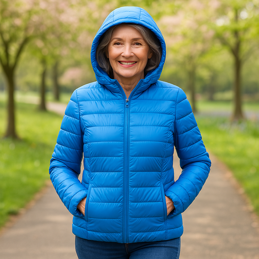 Metta Padded Jacket | Heavenly Blue