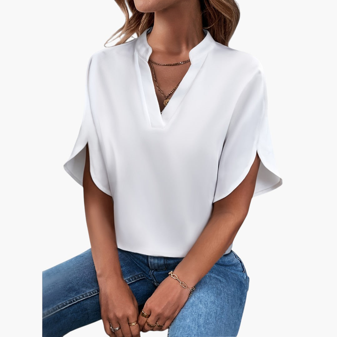 Thea | Elegant Blouse with V-Neck