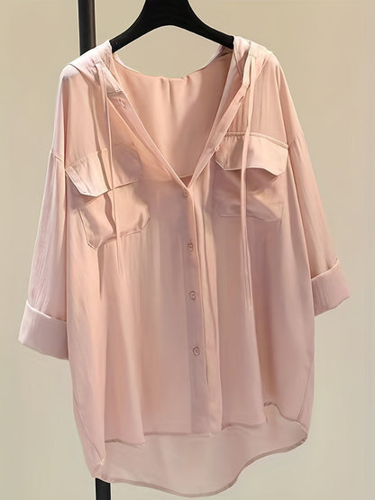 Marit | Elegant Blouse with Hood