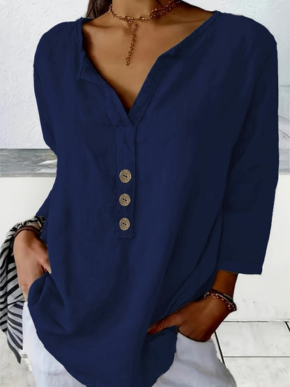 Frederika | Blouse with Button Detail