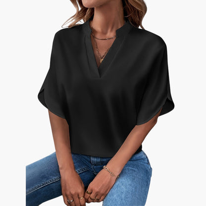 Thea | Elegant Blouse with V-Neck