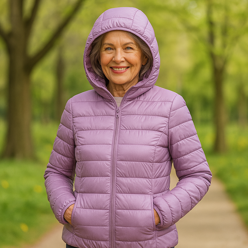 Metta Padded Mid-Season Jacket | Lilac