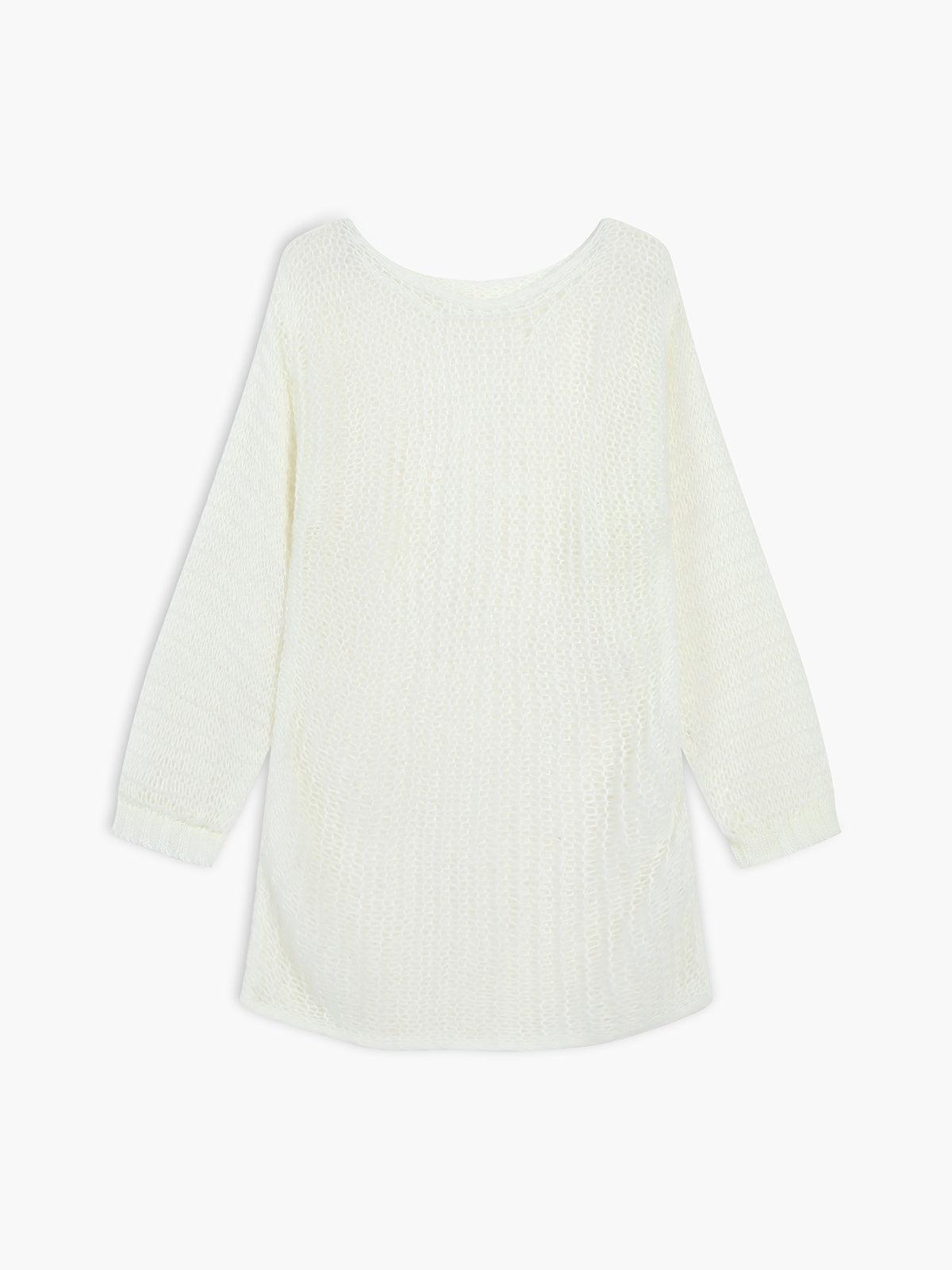 Open Knit Oversized Sweater