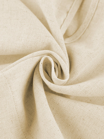 Linen Two Piece Wide Leg Trousers Set