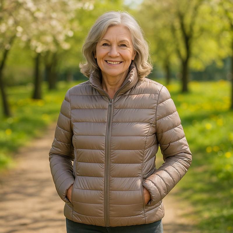 Ulla Lightweight Mid-Season Jacket | Champagne