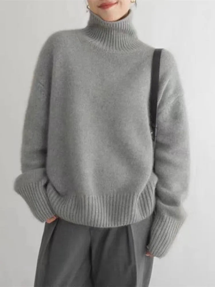 Evi | Comfortable Roll Neck Jumper