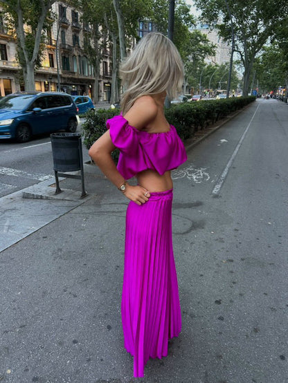 Noa | Satin Co-ord with Elegant Glamour