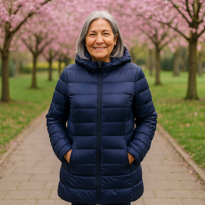 Helsa Long Padded Intermediate Jacket | Dark Blue