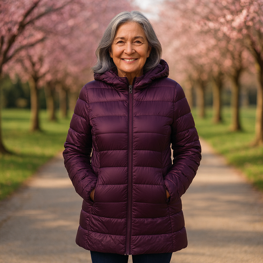 Helsa Long Padded Mid-Jacket | Purple