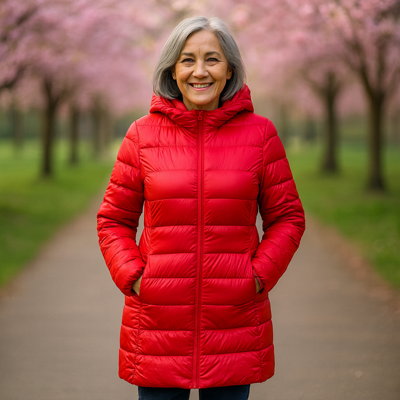 Helsa Lange Padded Mid-Length Jacket | Red