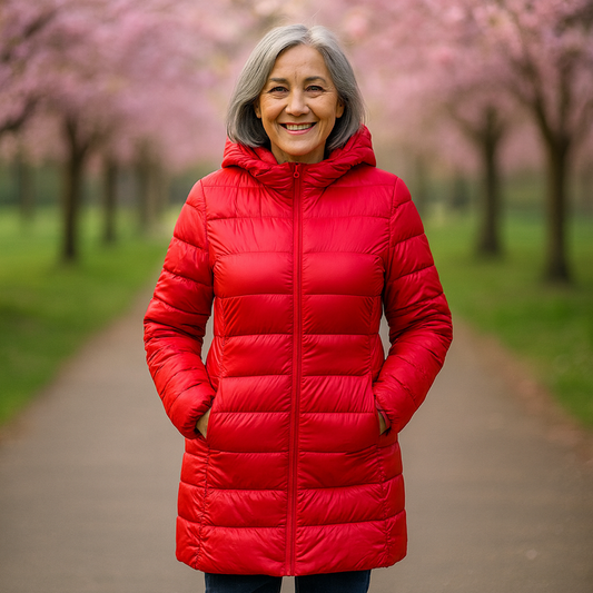 Helsa Lange Padded Mid-Length Jacket | Red