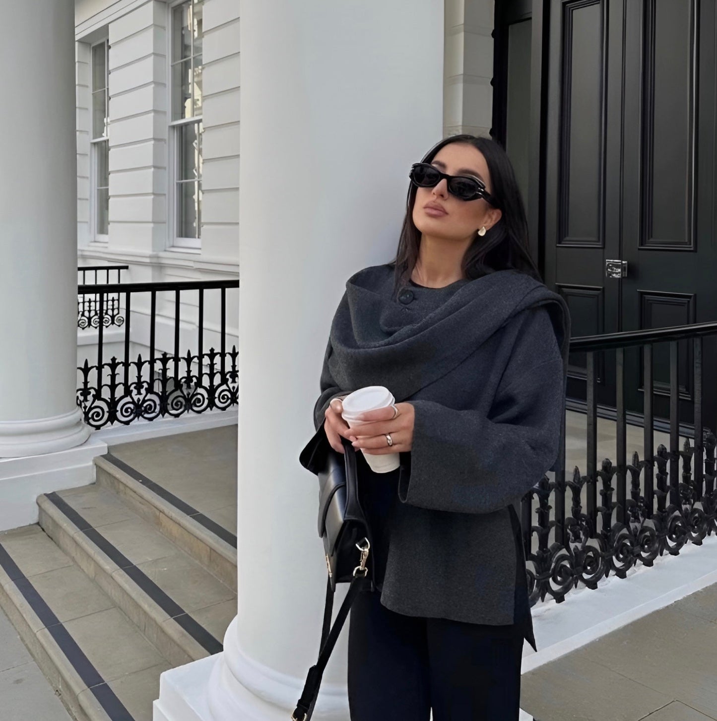 Elif | Trendy Cape Coat