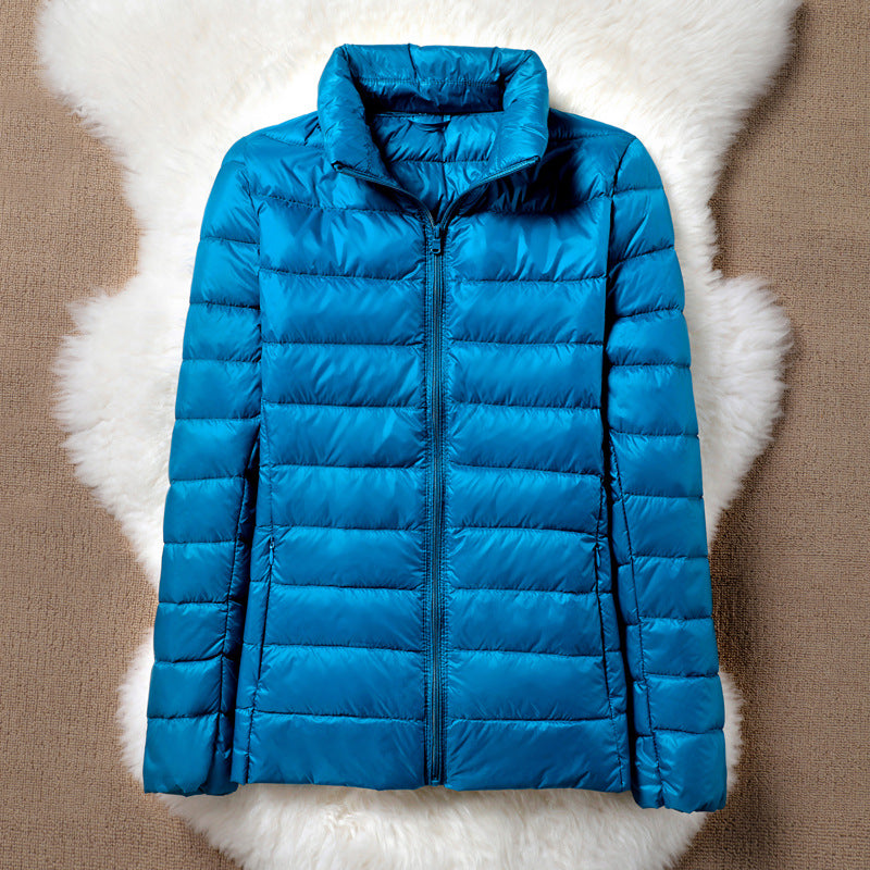 Ulla Lightweight Mid-Season Jacket | Heavenly Blue