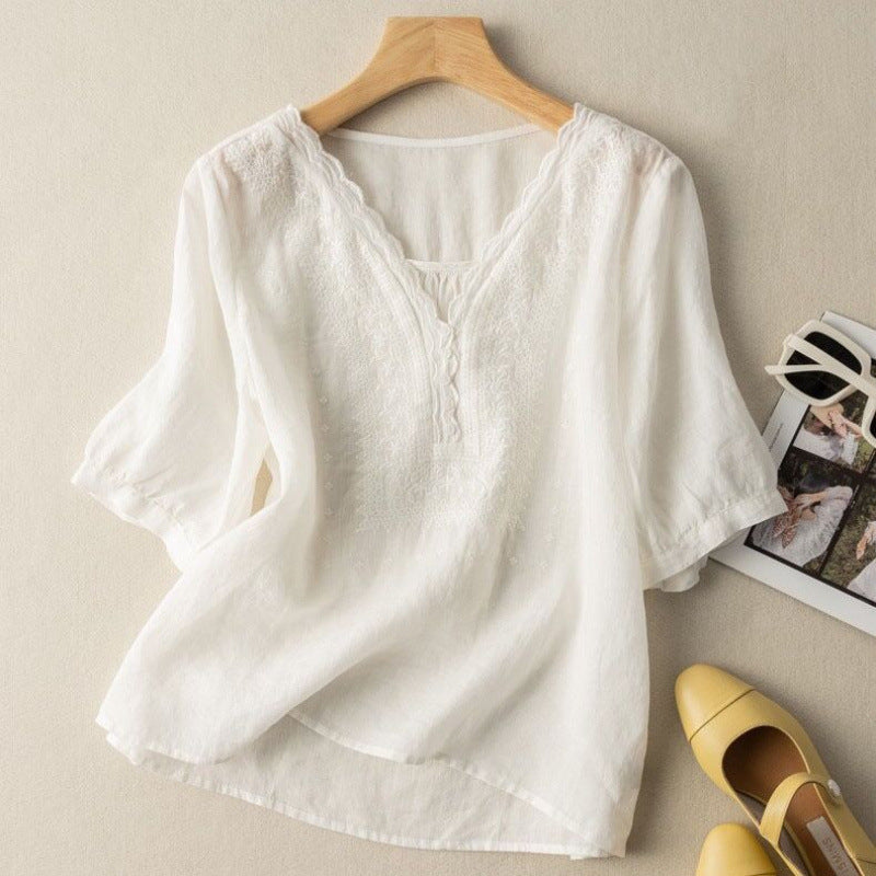 Selma | Elegant Linen Blouse