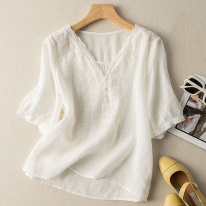 Selma | Elegant Linen Blouse
