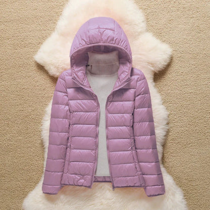 Metta Padded Mid-Season Jacket | Lilac