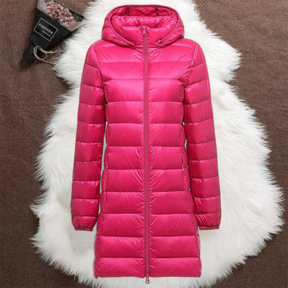 Helsa Long Padded Jacket | Pink