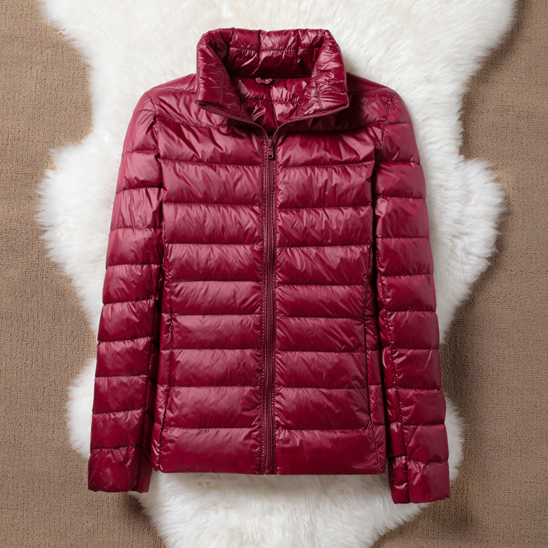 Ulla Lightweight Mid-Season Jacket | Dark Red