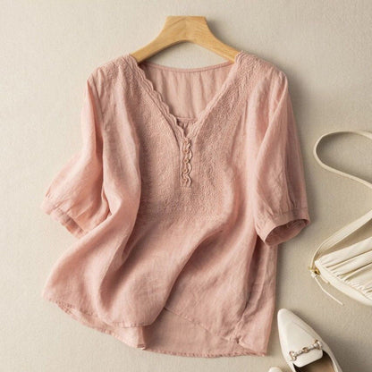 Selma | Elegant Linen Blouse