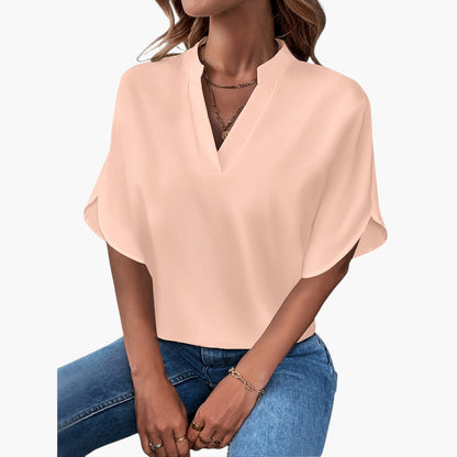 Thea | Elegant Blouse with V-Neck
