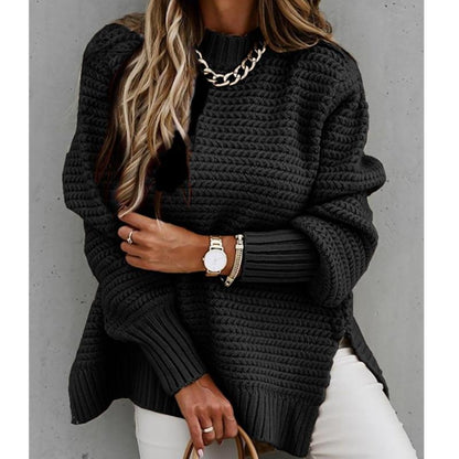 Side Split Knitted Sweater Top