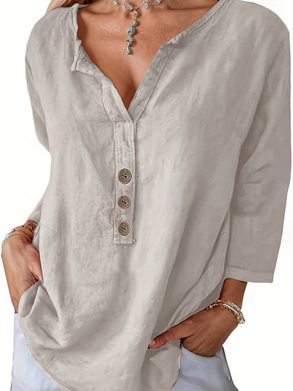 Frederika | Blouse with Button Detail