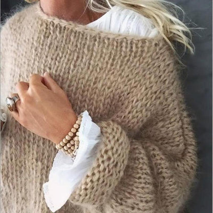 Casual Hollow Out Mohair Sweater