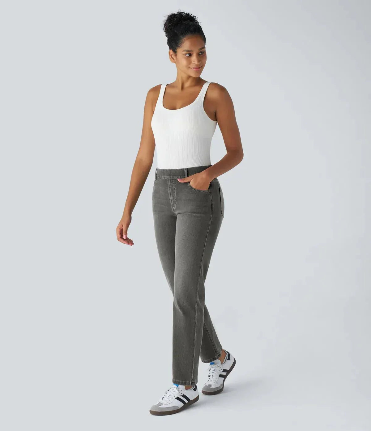 Comfort Fit | Elastic & Comfortable High-Waisted Trousers