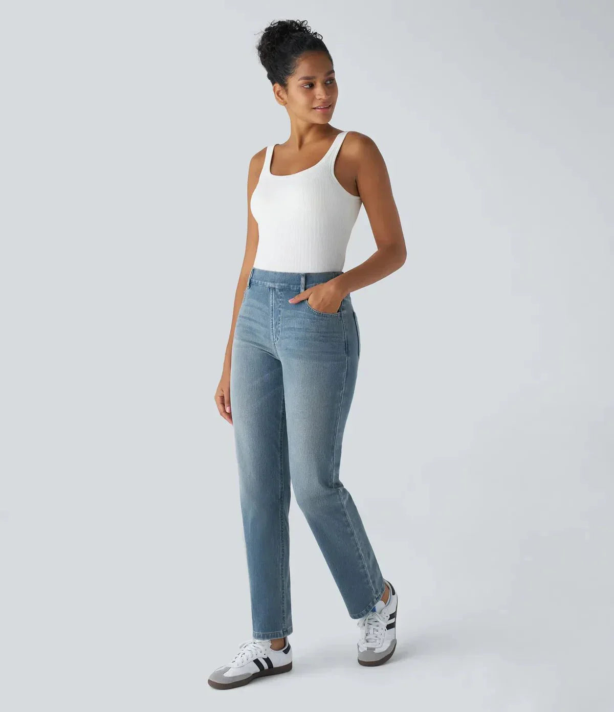 Comfort Fit | Elastic & Comfortable High-Waisted Trousers