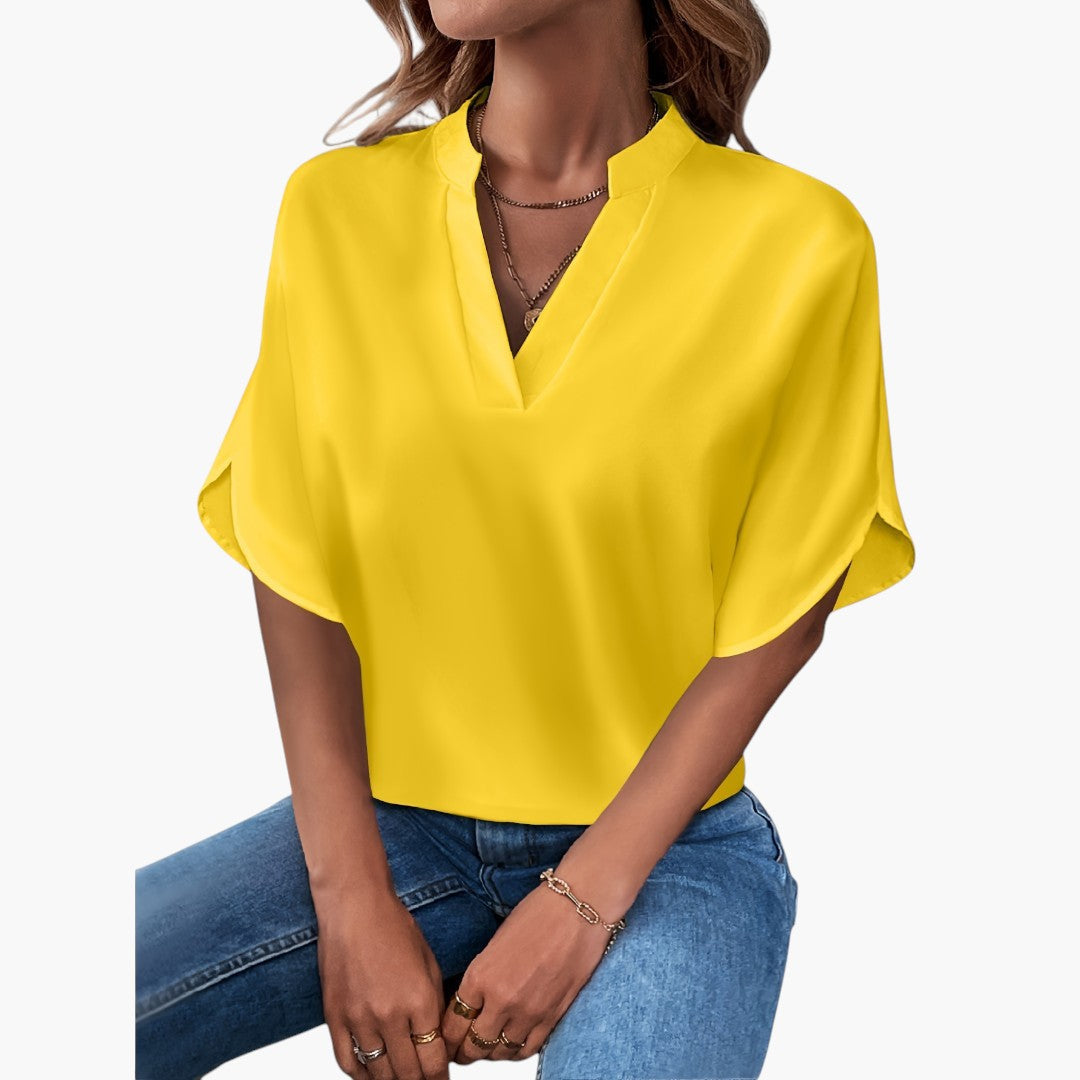 Thea | Elegant Blouse with V-Neck
