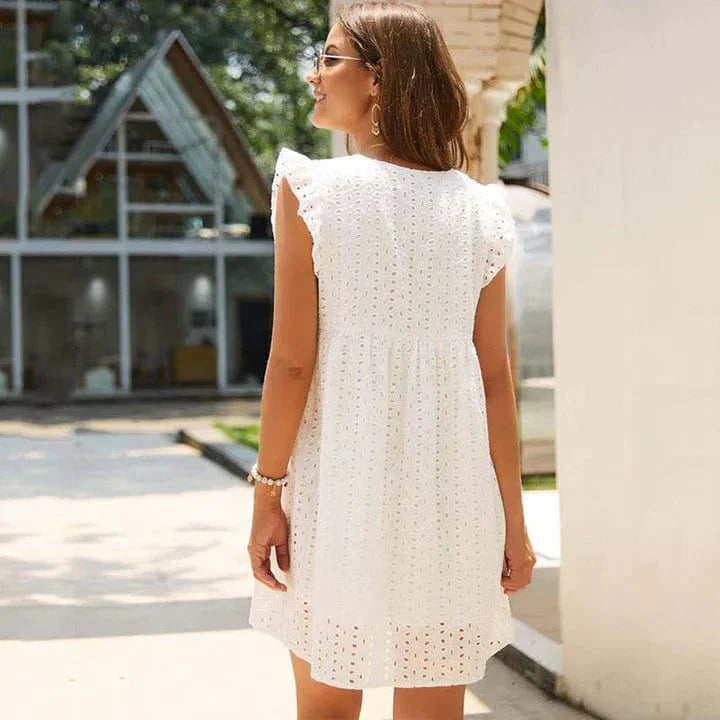 Emily | Lace White Ibiza Dress