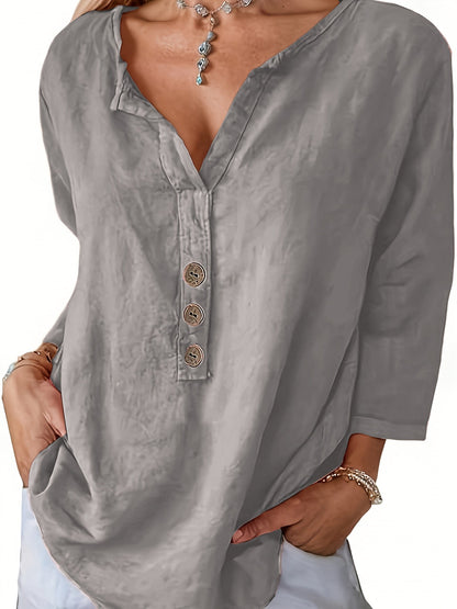 Frederika | Blouse with Button Detail