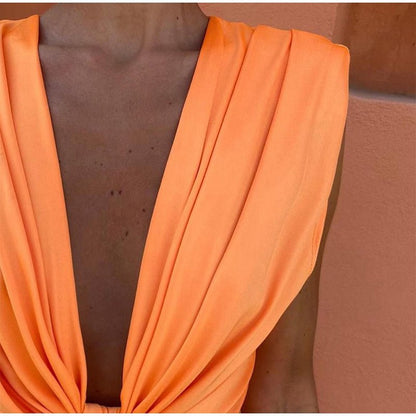 Isabelle | Party Dress with Deep V Neck