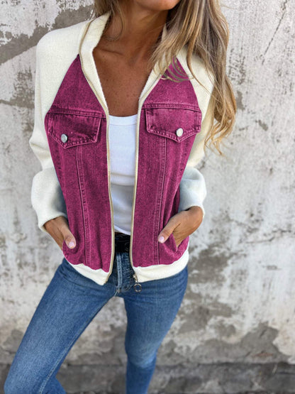 Isabella | Casual V-Neck Zipper Jacket