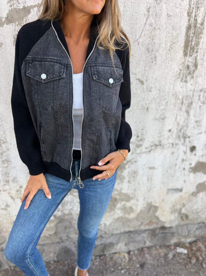 Isabella | Casual V-Neck Zipper Jacket